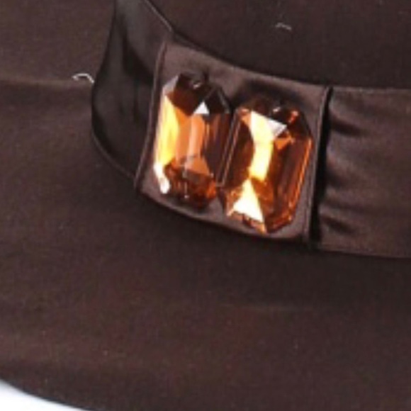 BCBG Faux Suede‎ Hat Fedora Brown Large One Size